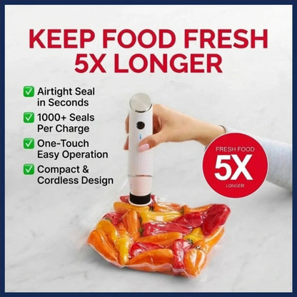 FreshLink™  Professional Vacuum Sealer + 6 FREE Canisters! (Total 40+ Pieces)