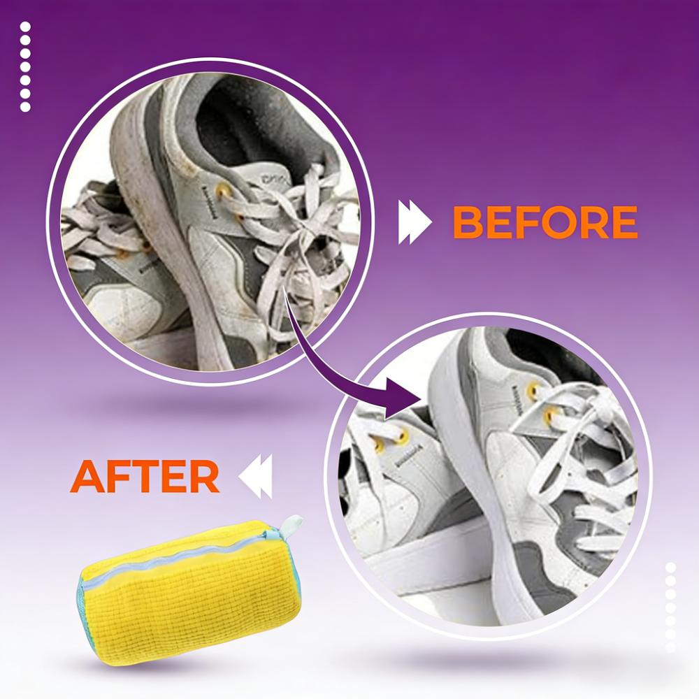 Washing Machine Shoe Bag (Reusable) for Sneakers/Casual Shoes
