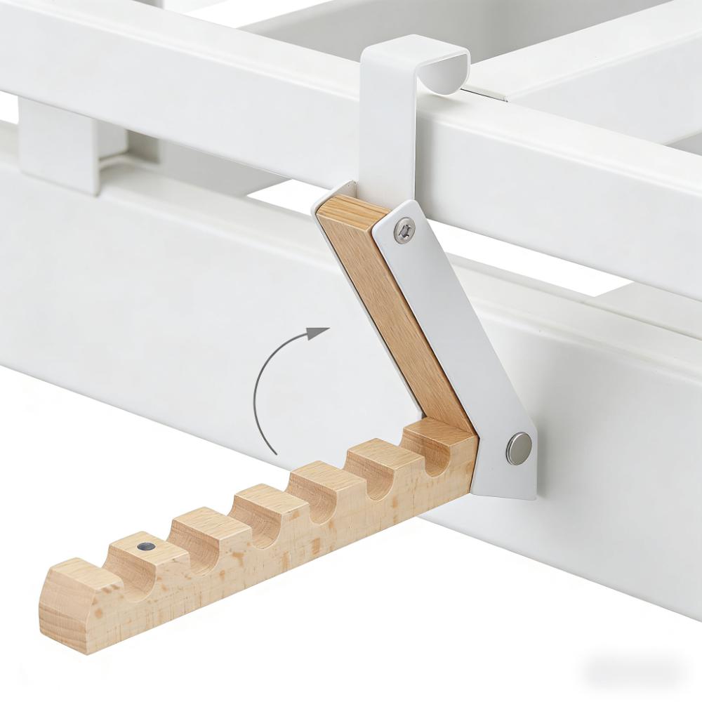 Foldable Wardrobe Door Hook (6-Hook Organizer for Closet Doors)