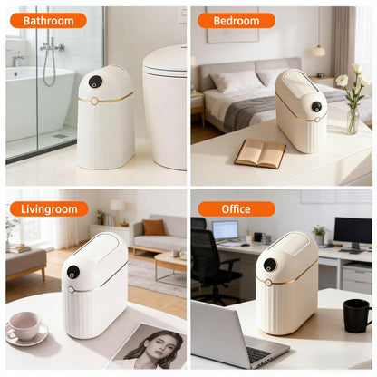 Smart Self-Sealing Trash Can (2.7 Gallon) with Automatic Bag Replacement